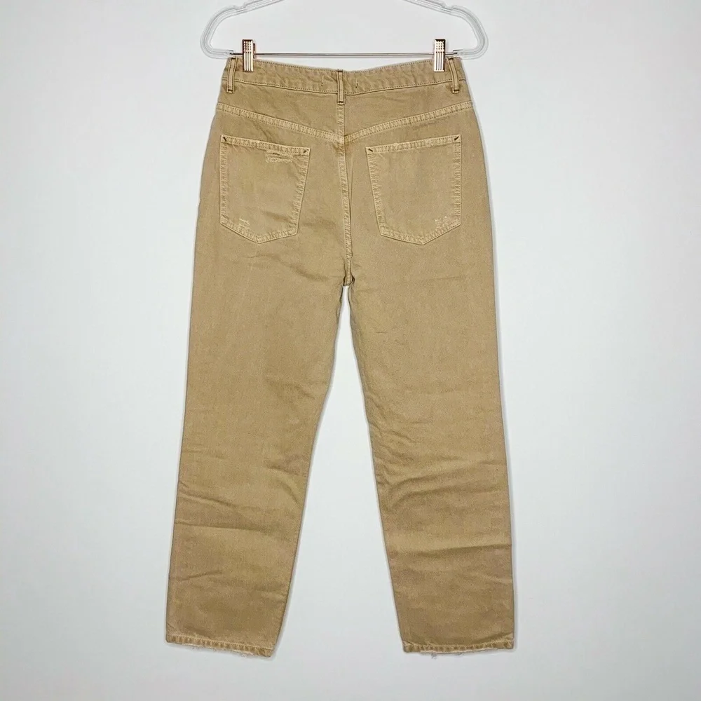We the Free Free People Dakota Straight Leg Jeans Women 30 Cafe Au Lait Beige - Picture 4 of 8